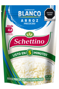 sch arroz precocido blanco 160g frente