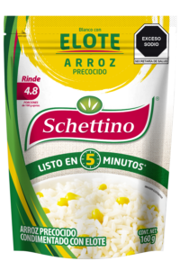sch arroz precocido con elote 160g frente