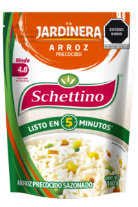 sch arroz precocido jardinera 160g frente